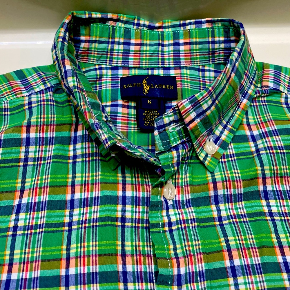 Boys size 6 Ralph Lauren button down